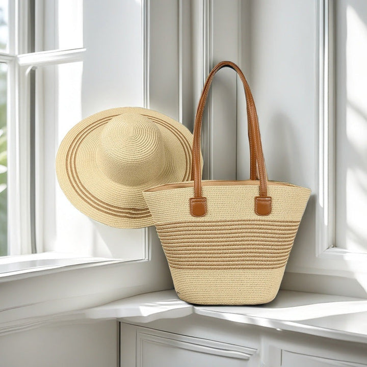 Beach bag with colorful stripes Kalsten