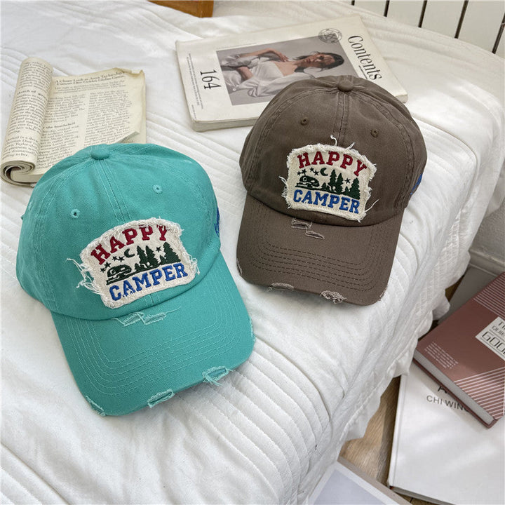Men's Distressed Vintage-Inspired Baseball Cap Kalsten