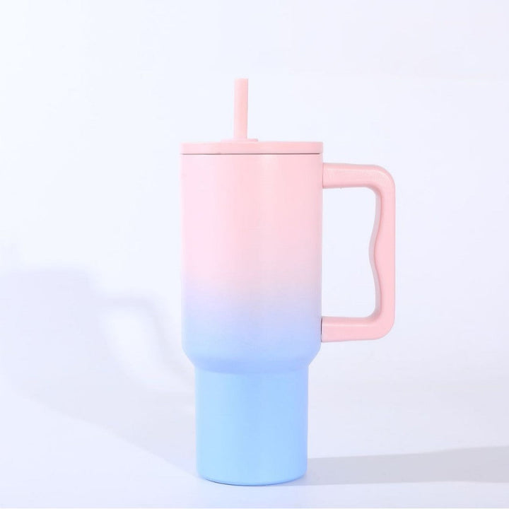 Ladies insulated mug with handle and straw Kalsten