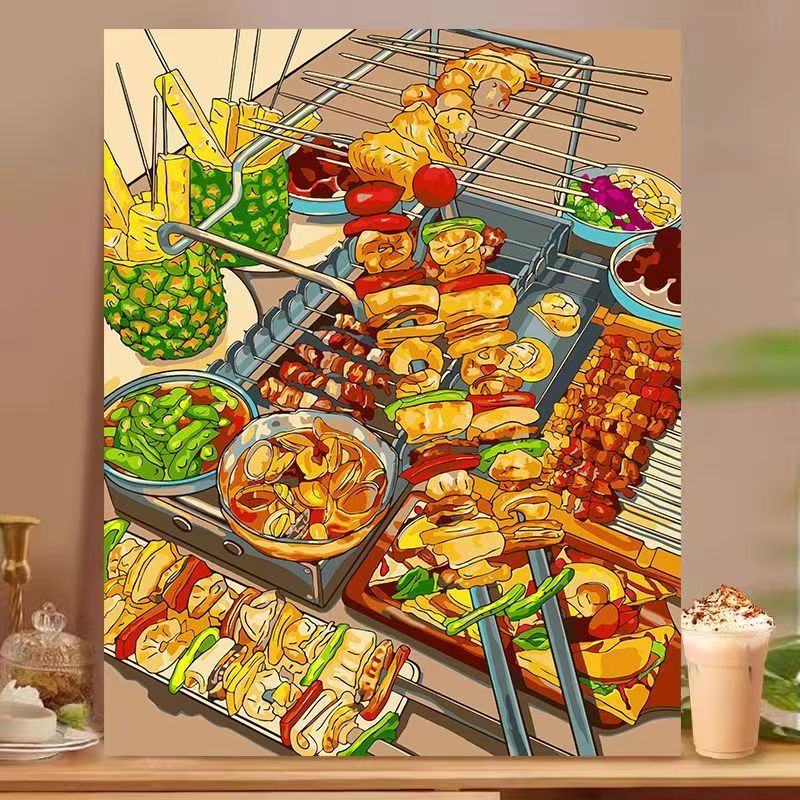 Dessert-Inspired Decorative Canvas Art Kalsten