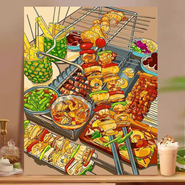 Dessert-Inspired Decorative Canvas Art Kalsten
