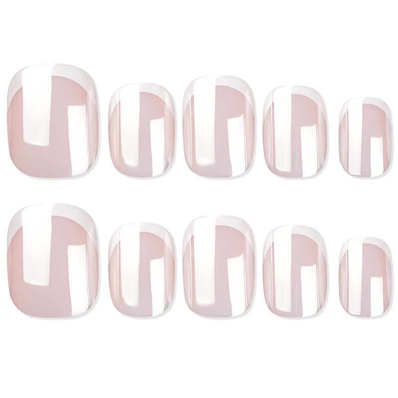 High-quality artificial nails with elegant French tips Kalsten