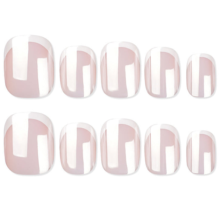 High-quality artificial nails with elegant French tips Kalsten