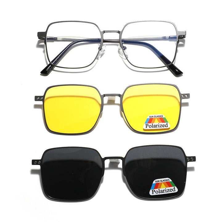 Women's versatile, fashionable sunglasses with interchangeable polarizing lenses Kalsten
