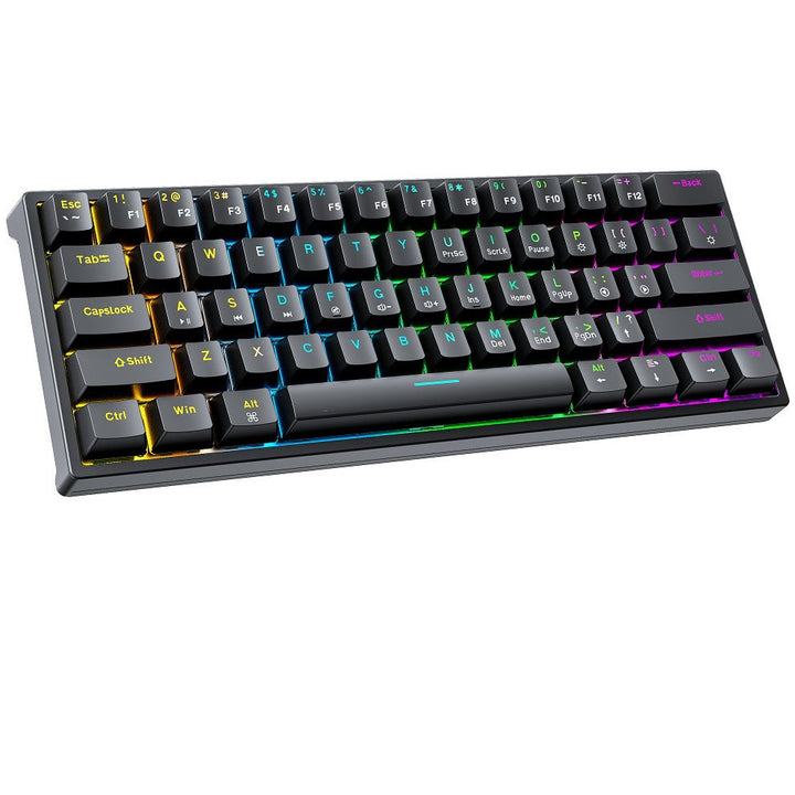 Compact Gaming Keyboard with Customizable Keys and Ergonomic Design Kalsten