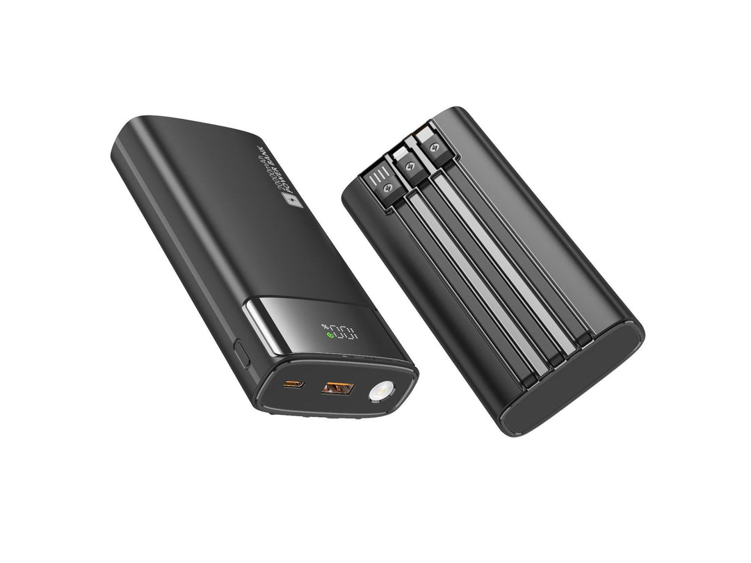 Portable power bank with slim design and digital display Kalsten