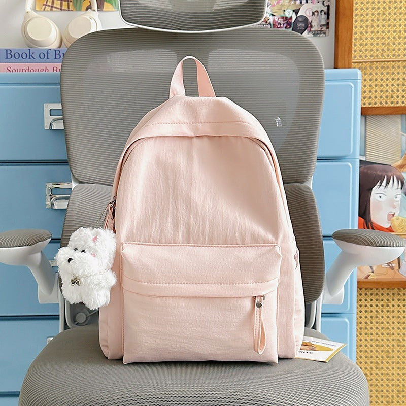Cute Plush Animal Keychain School Backpack