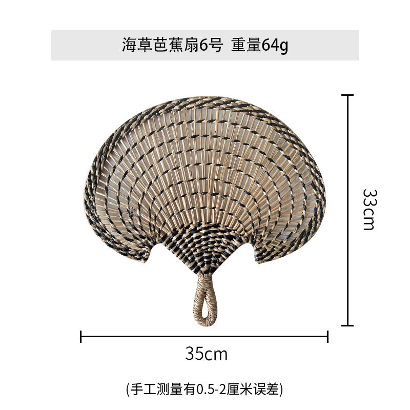 Women handmade fan made of natural materials Kalsten
