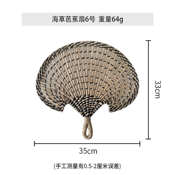 Women handmade fan made of natural materials Kalsten