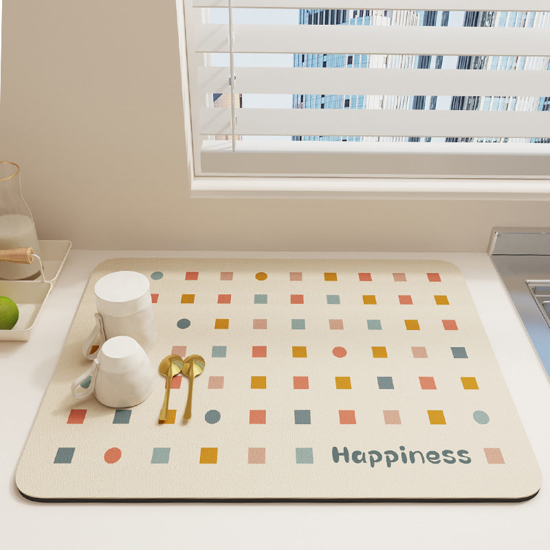 Geometric Patterned Kitchen Mat Kalsten