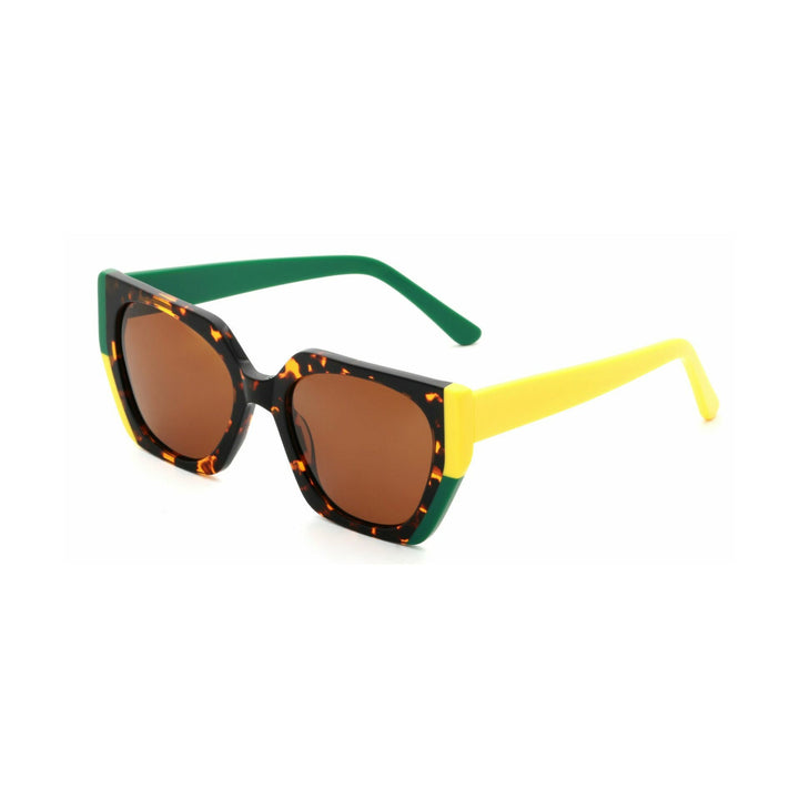 Women's designer sunglasses with angular frame and polarized lenses Kalsten