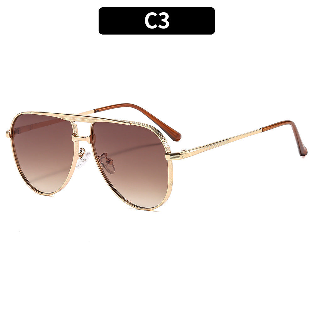 Ladies fashion aviator sunglasses with elegant metal frame and UV400 protection Kalsten