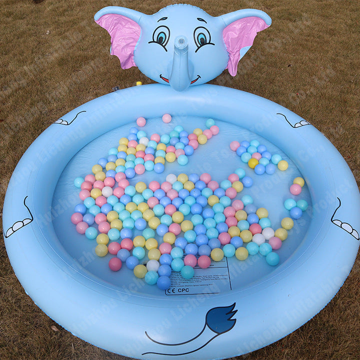 Unisex Inflatable Kiddie Pool with Elephant Design Kalsten