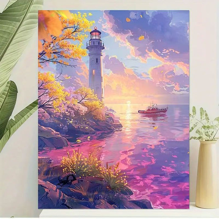 Scenic Lighthouse Canvas Wall Art Kalsten