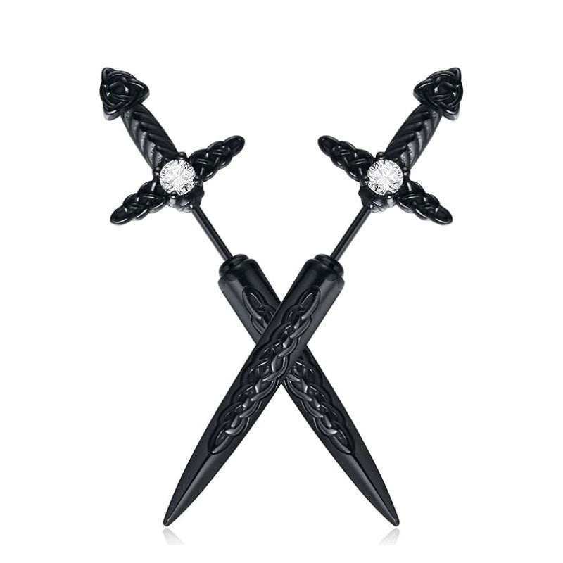 Gothic Sword-Shaped Earrings Kalsten
