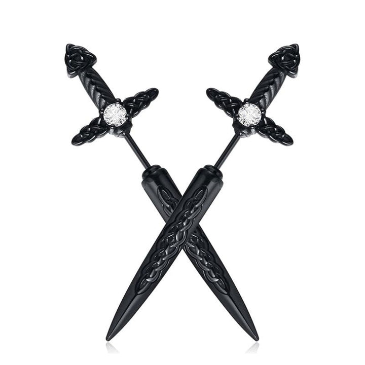 Gothic Sword-Shaped Earrings Kalsten