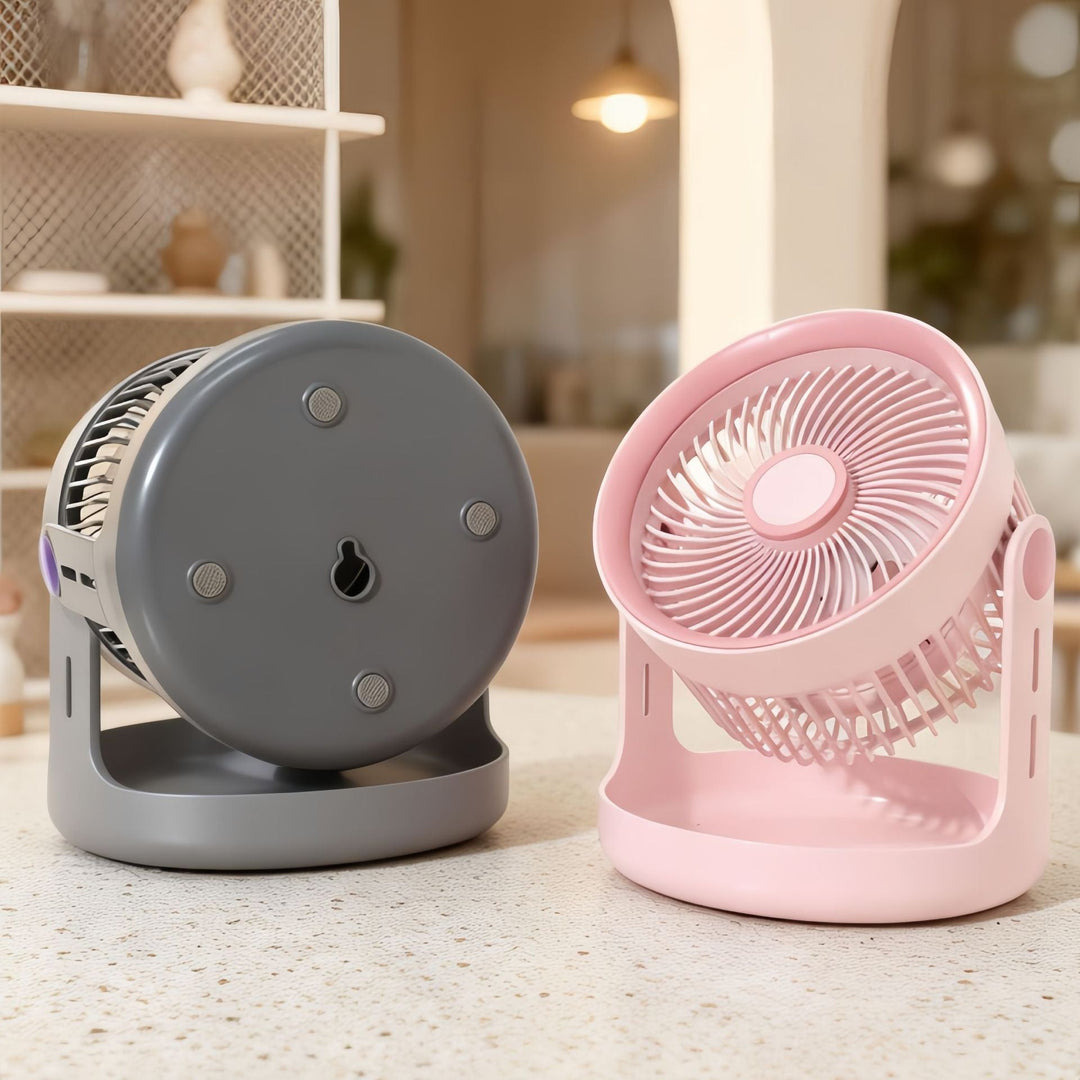 Ladies table fan with adjustable head and quiet operation mode Kalsten