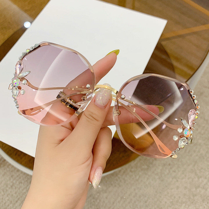 Women's Oversized Sunglasses with Decorative Stones Kalsten