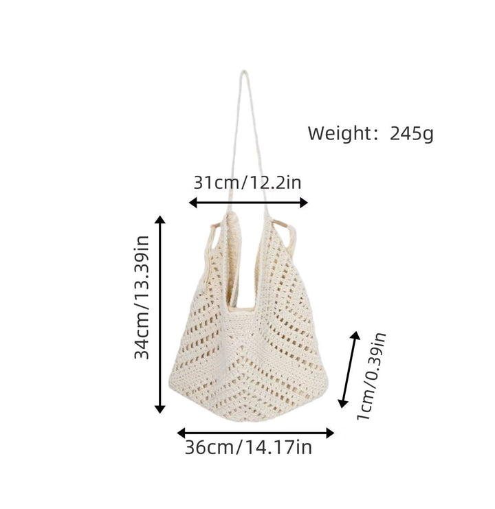 Handcrafted net tote bag Kalsten