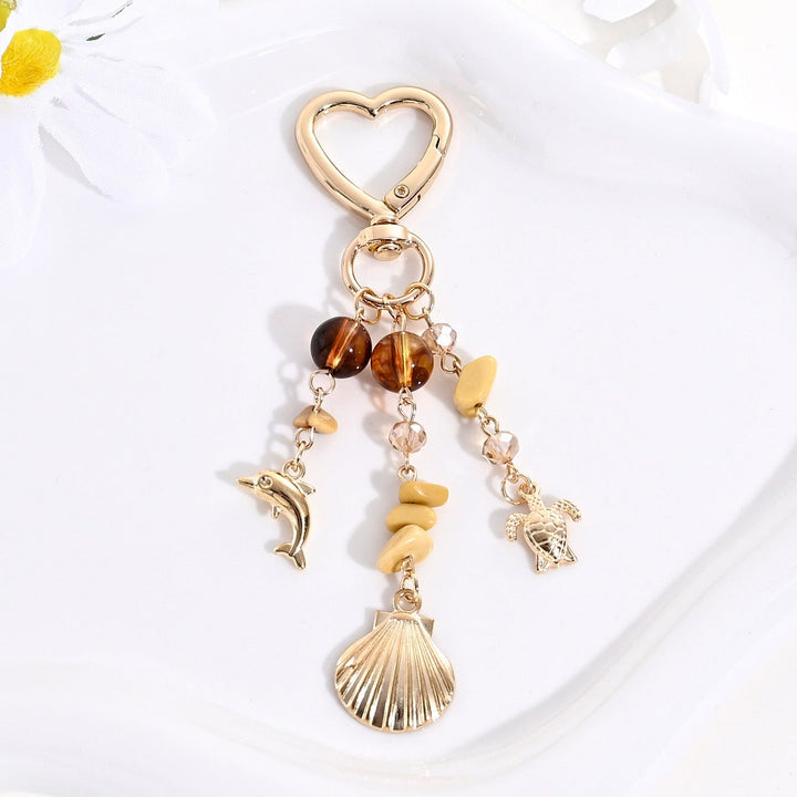 Keychain with Sparkling Sun Motif Kalsten