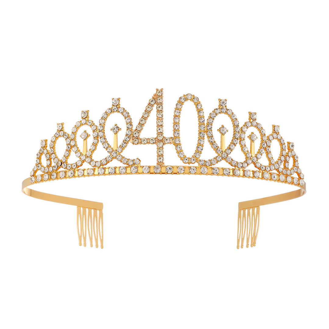 Women's Crystal-Embellished Tiara with Elegant Design Kalsten