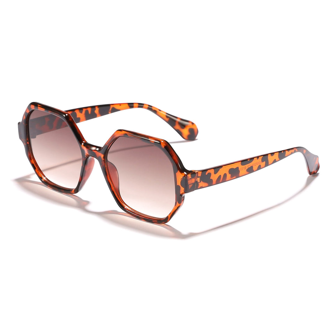 Women's fashionable sunglasses with hexagonal frame and UV protection Kalsten