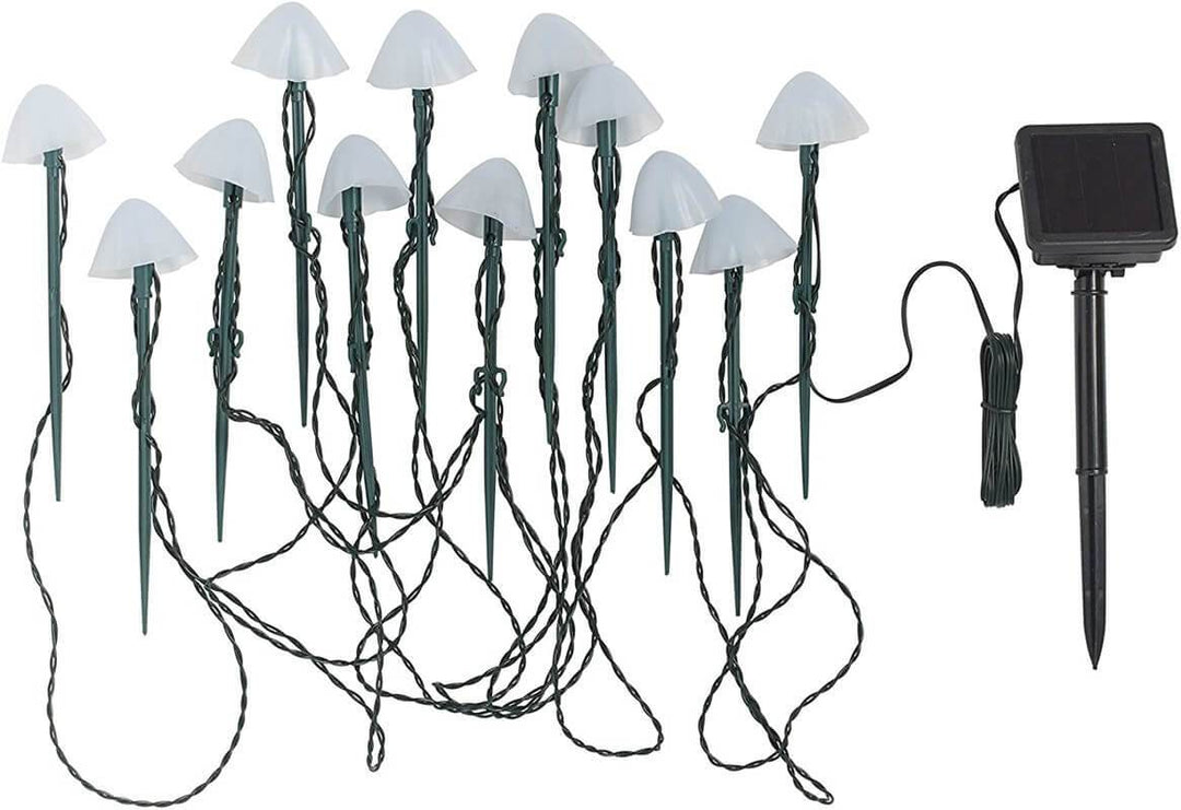 Contemporary Creative Plastic Solar LED Mushroom Lights String Lights For Outdoor Patio | Kalsten
