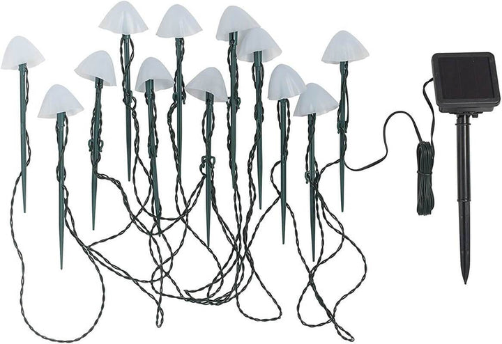 Contemporary Creative Plastic Solar LED Mushroom Lights String Lights For Outdoor Patio | Kalsten