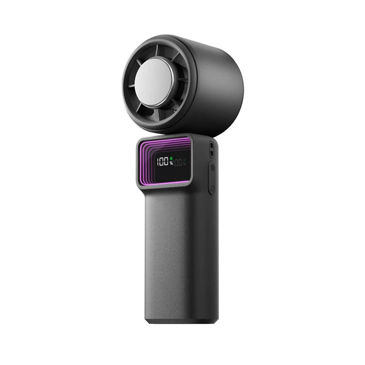 Unisex One Size compact portable foldable cool fan with digital LED display, stepless speed control, one-button cool mode, USB-C charging and table base Kalsten
