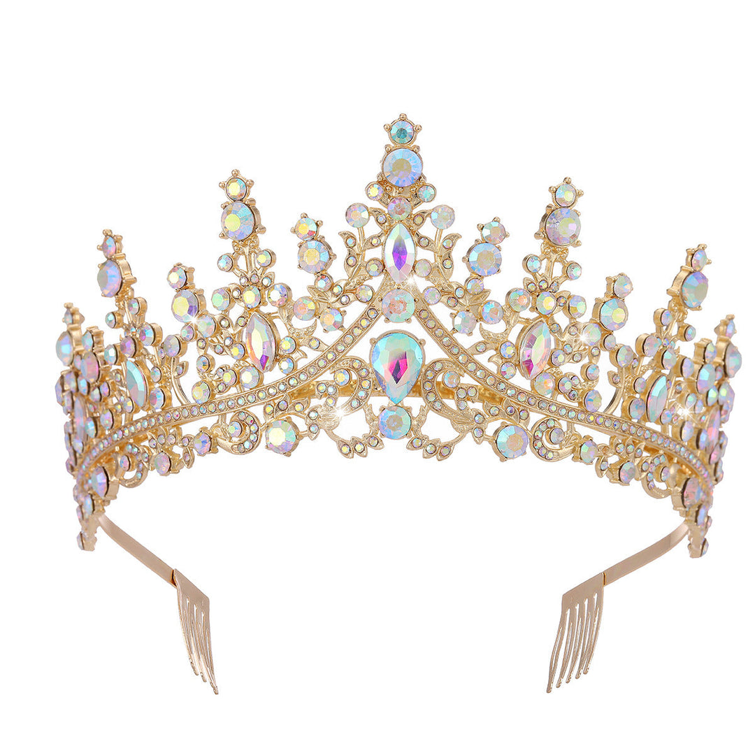 Ladies Rhinestone Tiara with Sparkling Gemstones Kalsten