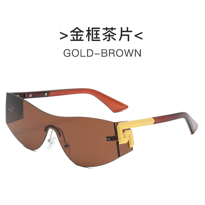 Women's futuristic oversized sunglasses with striking design Kalsten