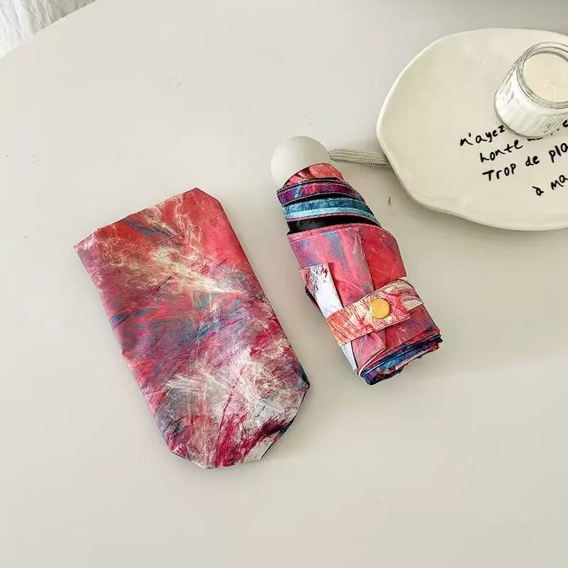Women's Folding Umbrella with Creative Art Design Kalsten