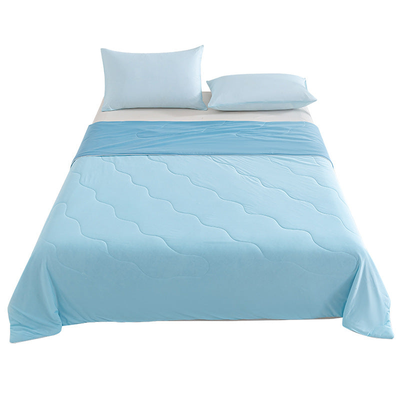 Unisex nan breathable summer blanket with cooling microfiber filling and light quilting Kalsten