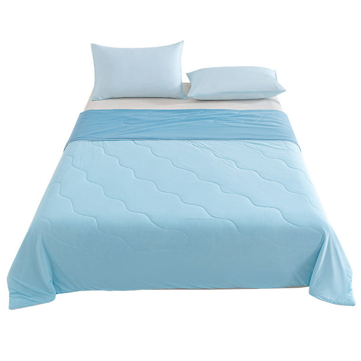 Unisex nan breathable summer blanket with cooling microfiber filling and light quilting Kalsten