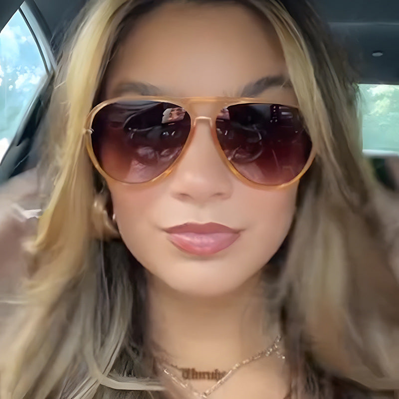 Women's fashion pilot sunglasses with elegant metal accents Kalsten