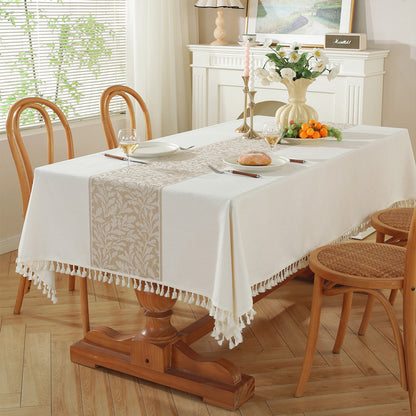 Decorative Fringe Tablecloth