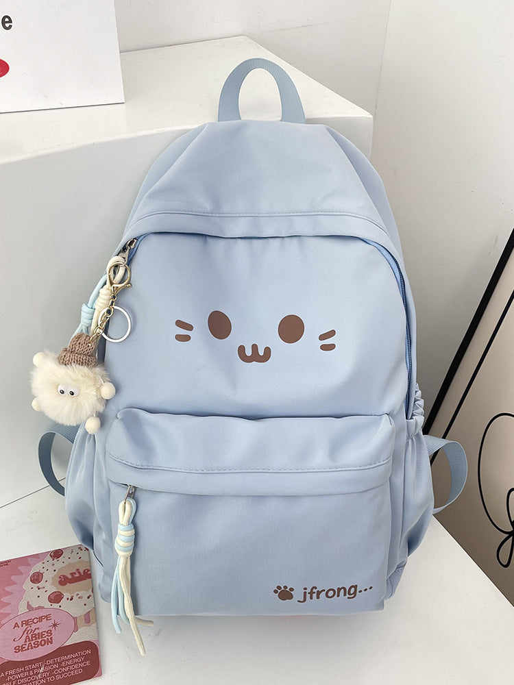 Cute Cat-Themed School Backpack