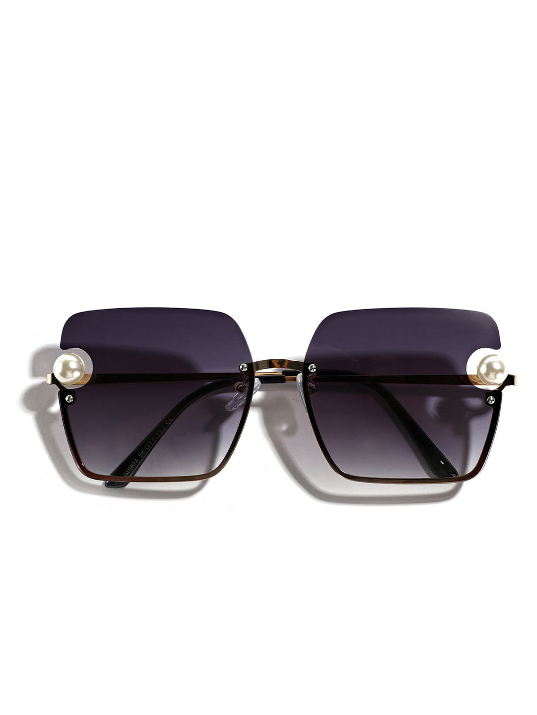 Women's square sunglasses with elegant transparent frame Kalsten