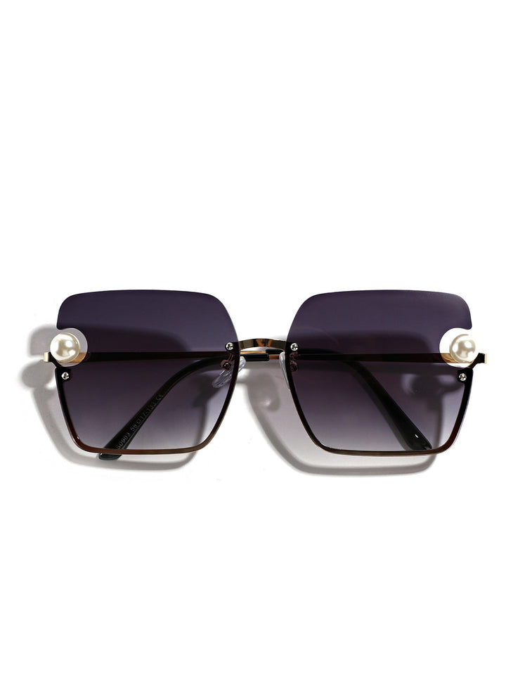 Women's square sunglasses with elegant transparent frame Kalsten