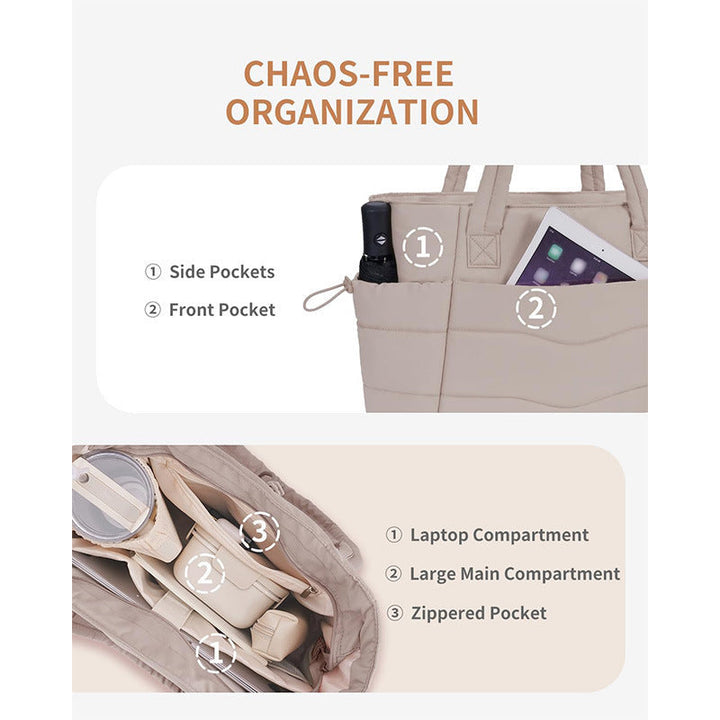 Multifunctional bag with separate organizer Kalsten