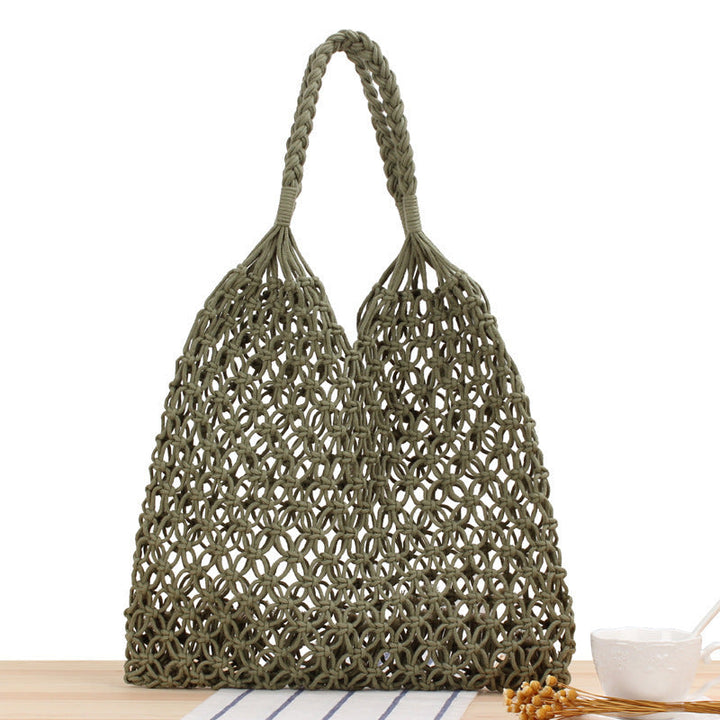 Handbag Made of Durable Hand-Knotted Net Material Kalsten