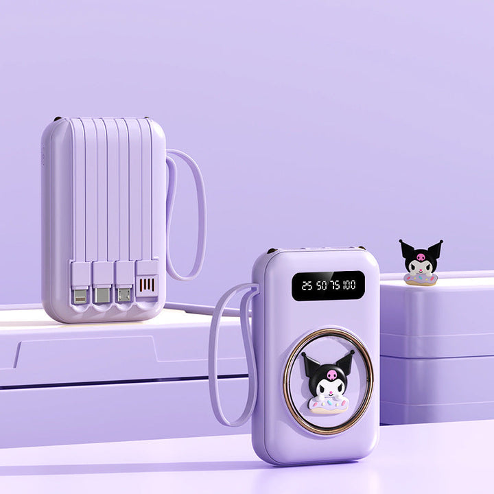Portable power bank with integrated LED display by Kalsten