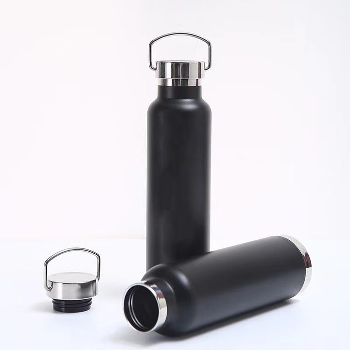 Double-Wall Vacuum Insulated Stainless Steel Water Bottle With Twist-Lock Carry Lid