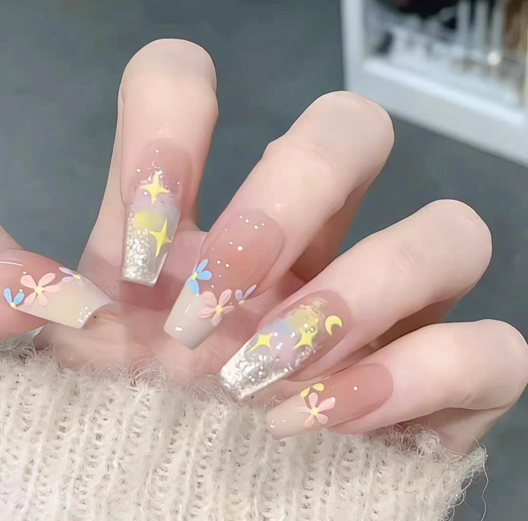 Artificial nails with elegant ombre finish Kalsten