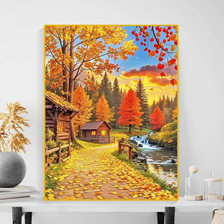 Autumn Landscape Canvas Art Print Kalsten