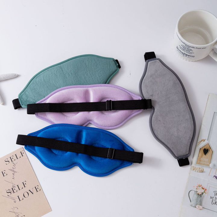Unisex ergonomic sleep mask with three-dimensional contour and adjustable rubber band Kalsten