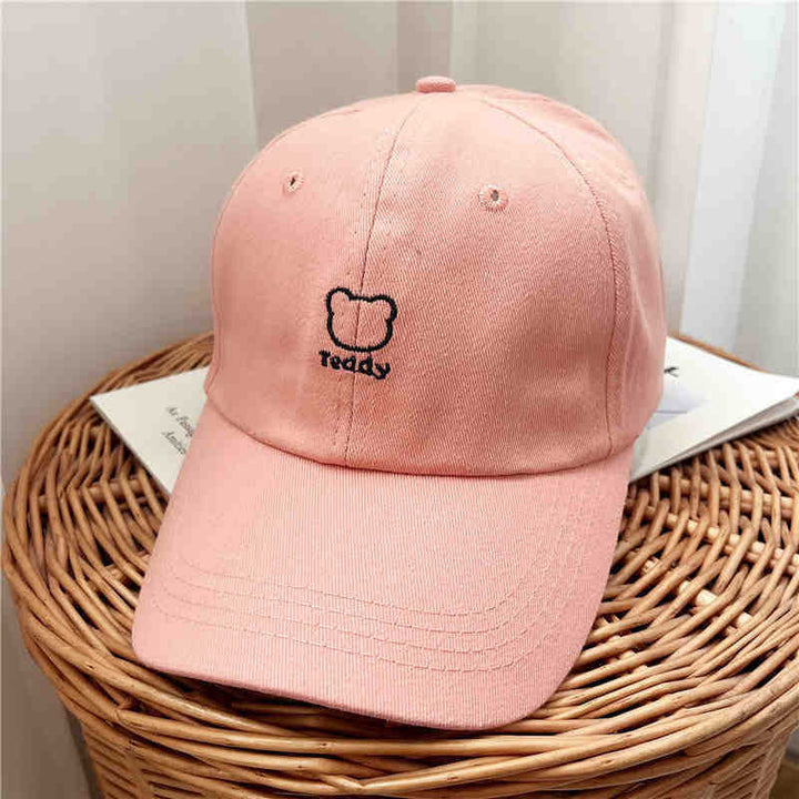 Women's Playful Teddy Bear Embroidered Baseball Cap Kalsten