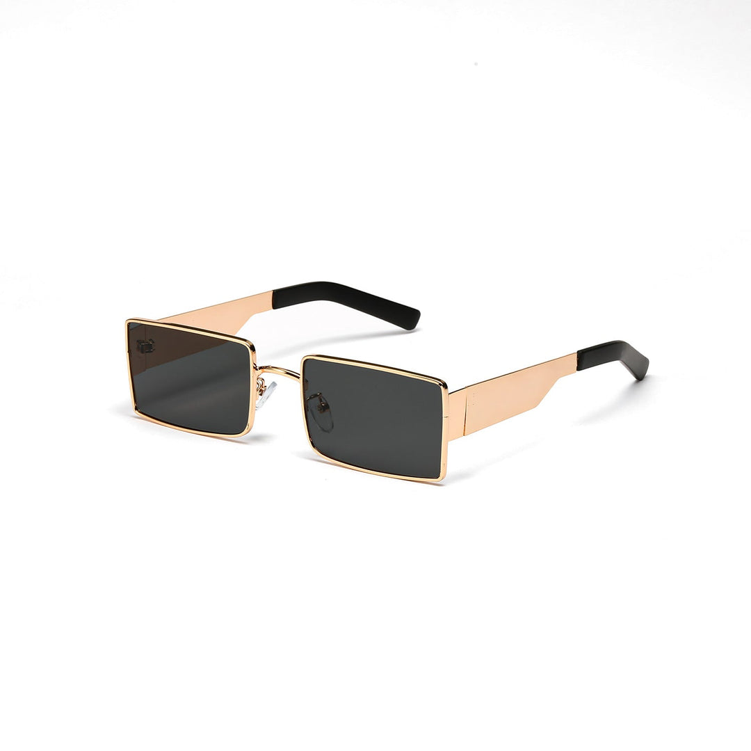 Ladies stylish rectangular sunglasses with modern metal frame Kalsten