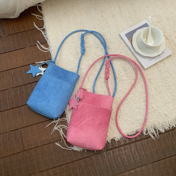 Fashionable shoulder bag with braided shoulder strap Kalsten
