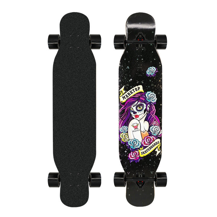 Artistic Lion-Emblazoned Longboard Kalsten